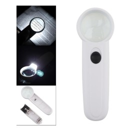 15X Çok Fonksiyonlu 2 Led Işıklı Taşınabilir El Büyüteç
